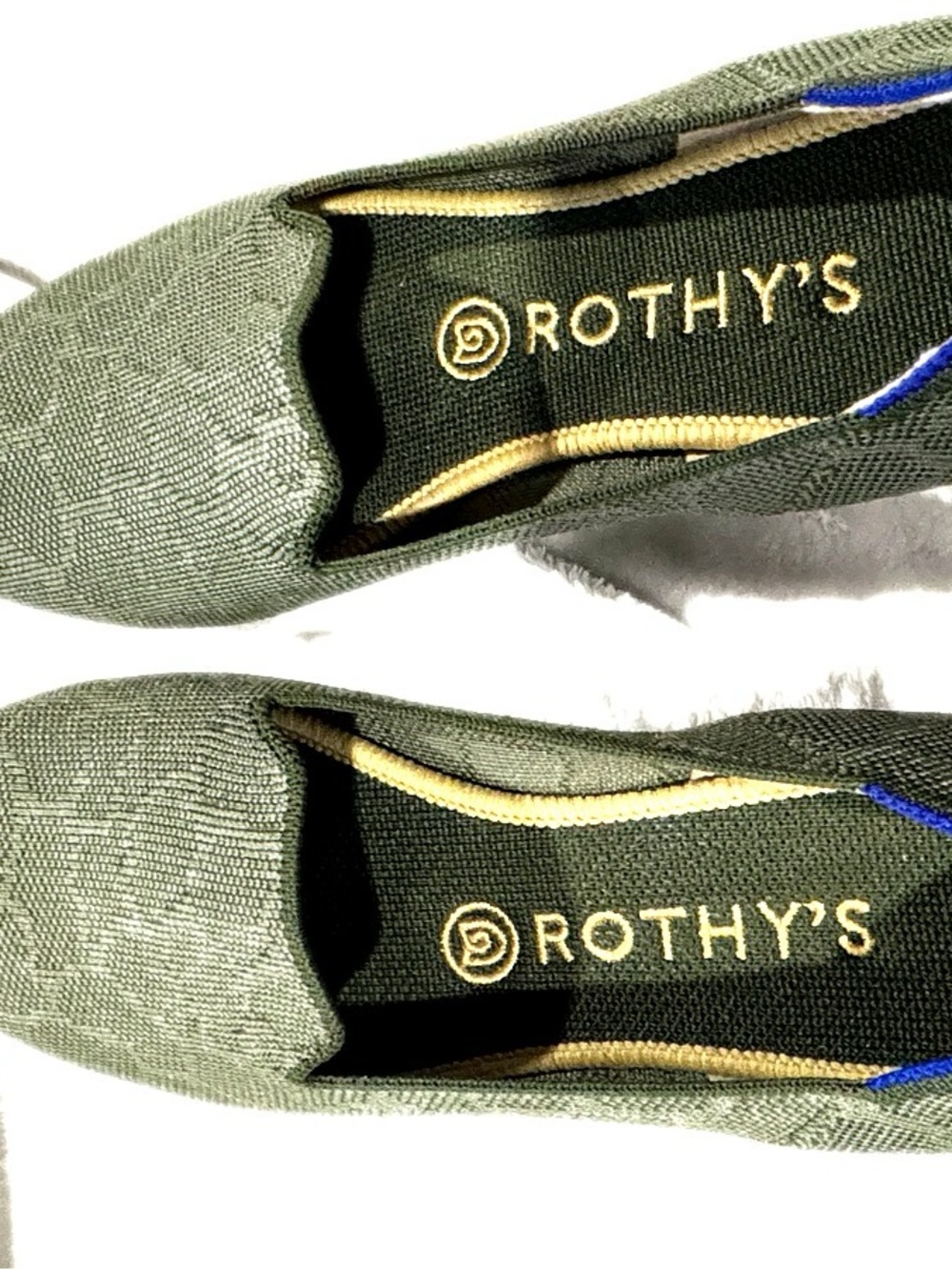 Rothy's Olive Green Pointed Flats